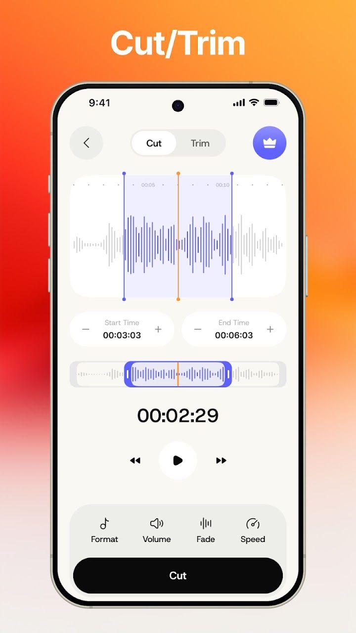 Audio Tools: Cut and trim