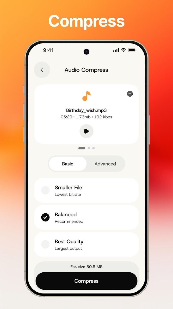 Audio Tools: Compress